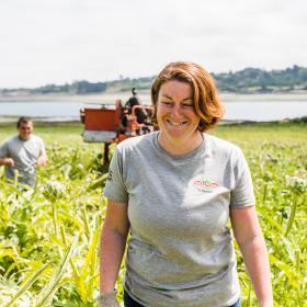 Emmanuelle market gardener in Pleubian (22), president of Maraîchers d'Armor’s innovation sector